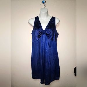 Vassarette Blue Lingerie Nightie XL